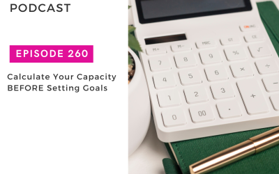 How & Why To Calculate Your Capacity BEFORE You Set Goals